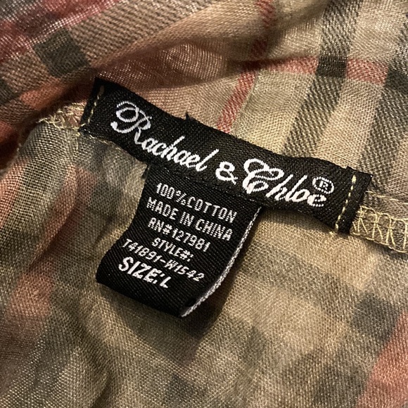 Rachael & Chloe plaid tank top size L - Picture 5 of 5